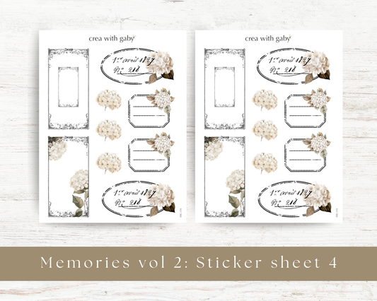 Vintage frame stickers: Memories vol 2 (194)