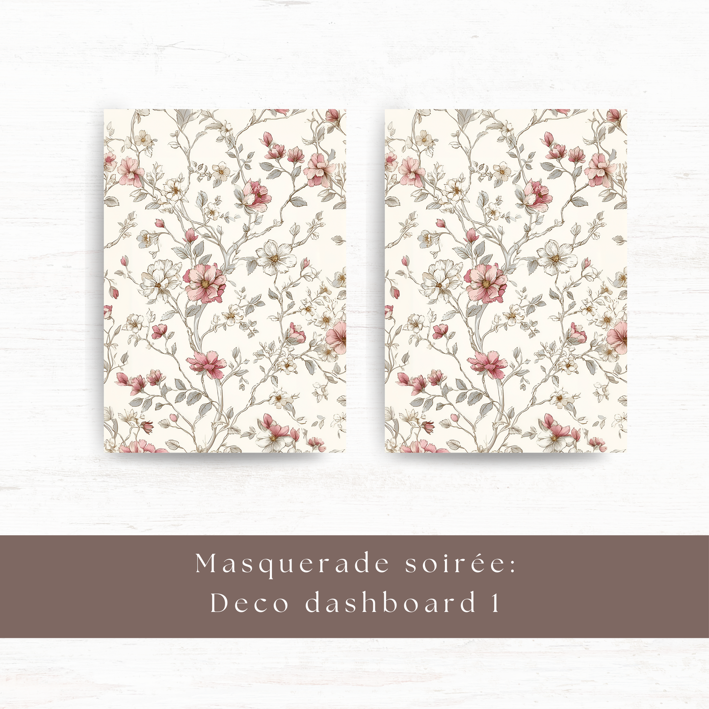 A5 vellum deco dashboard: Masquerade soirée