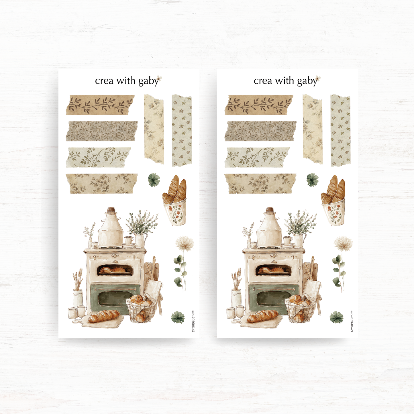 Deco stickers: Soul bakery (June 2026 sub kit)