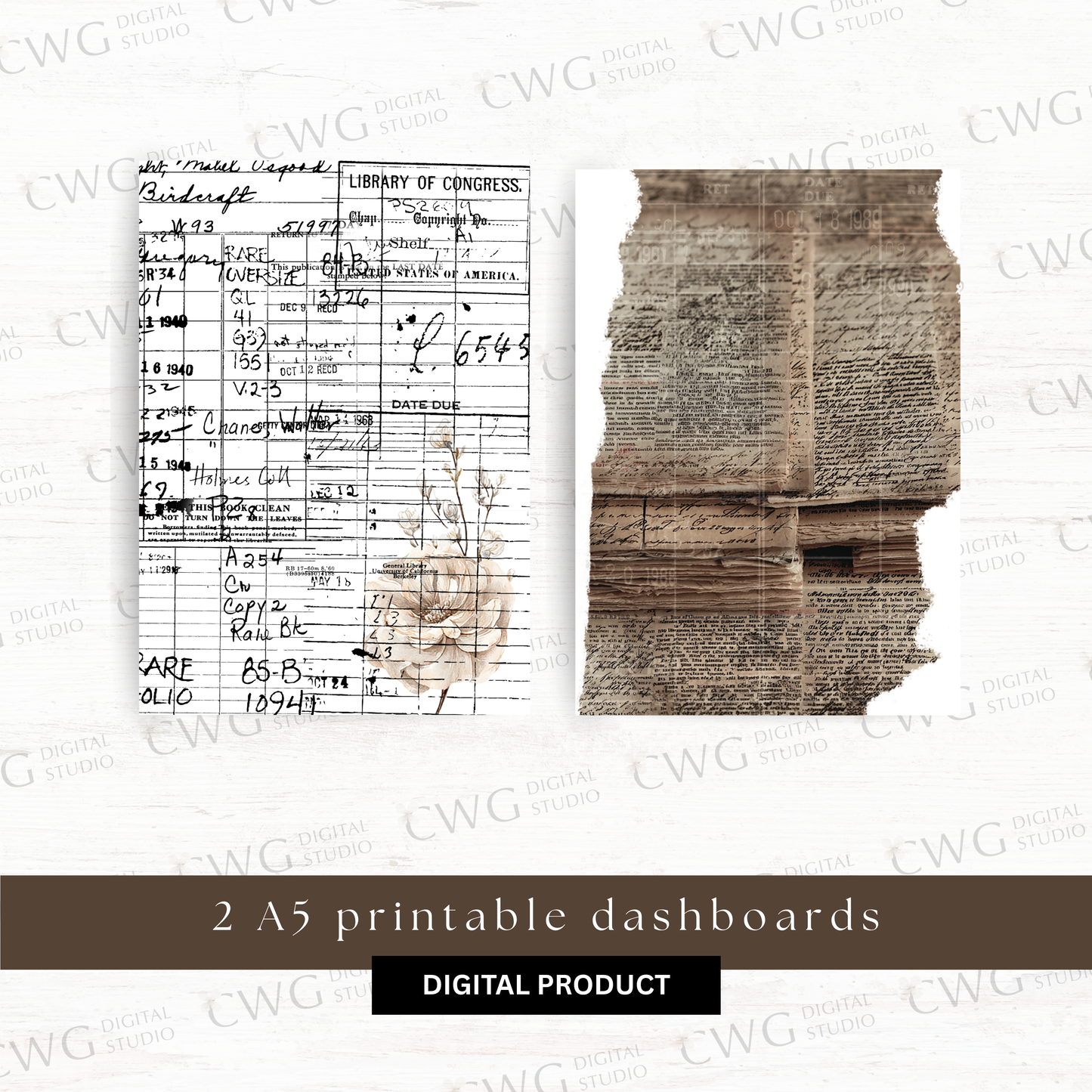 Digital journaling kit: The Cosy Chapter (October 2025 sub kit)