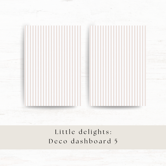 Deco dashboard & background paper: Little delights