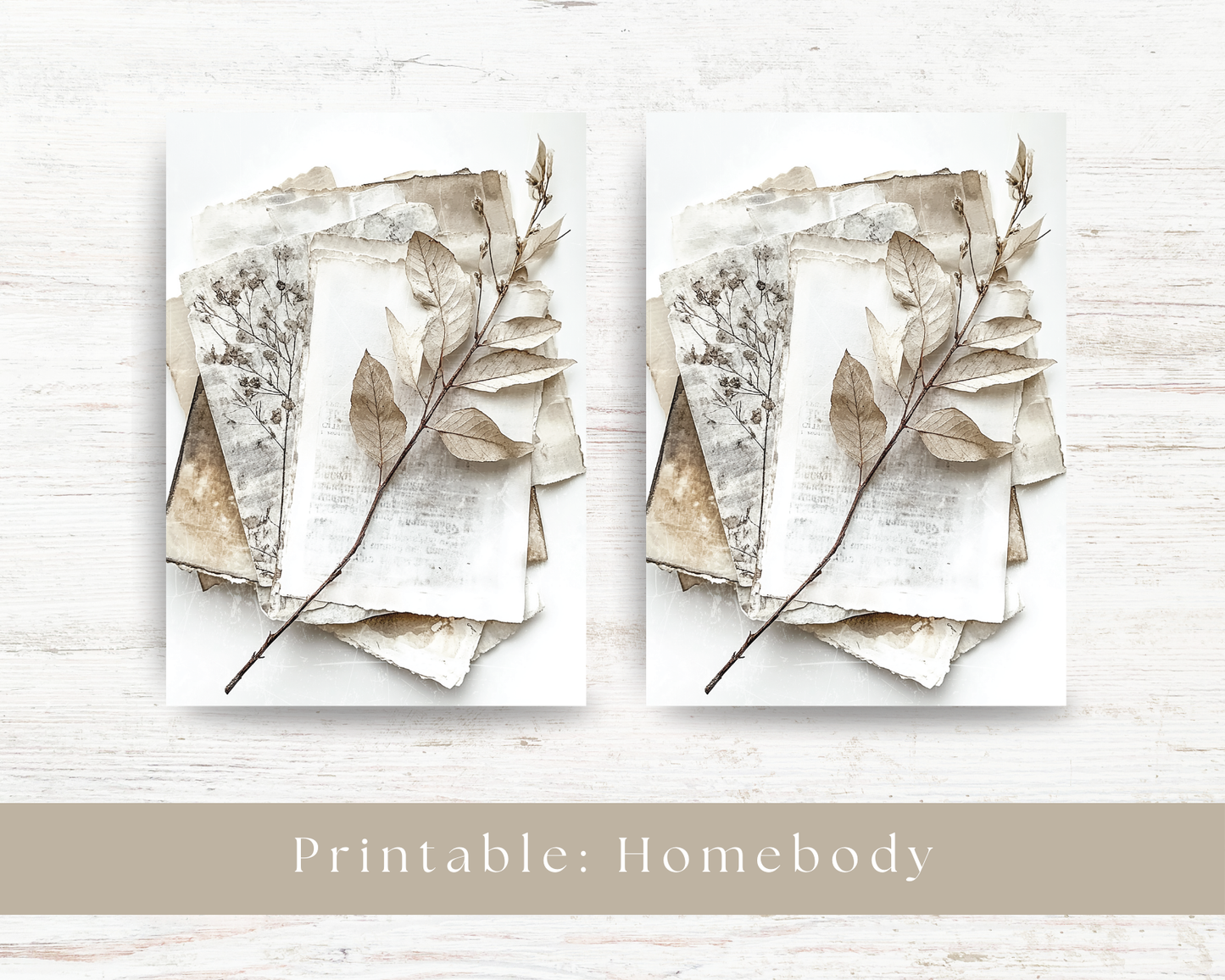 Printable dashboard: Homebody collection
