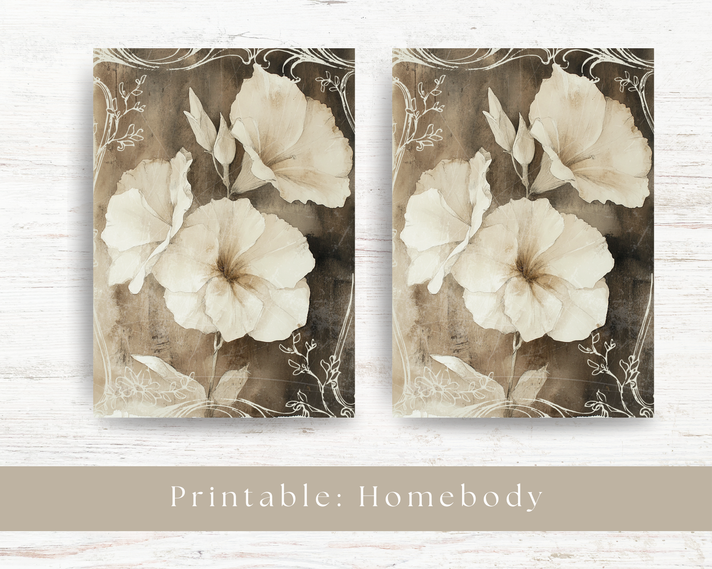 Printable dashboard: Homebody collection