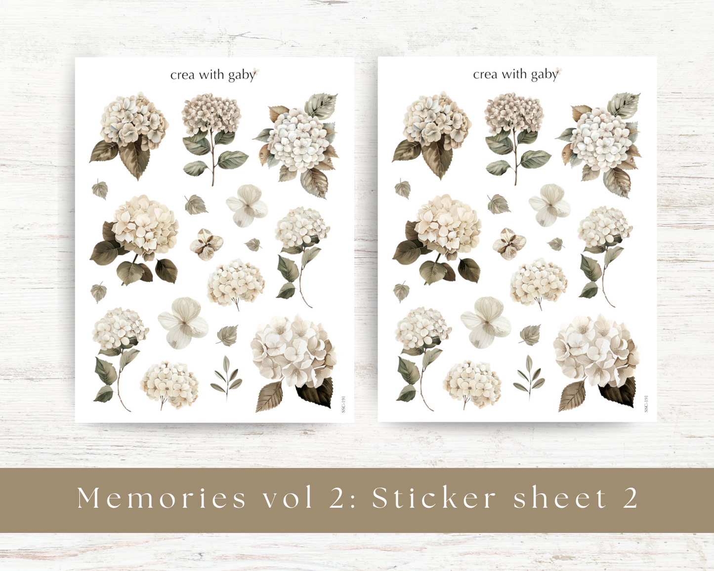 Floral stickers: Memories vol 2 (191)