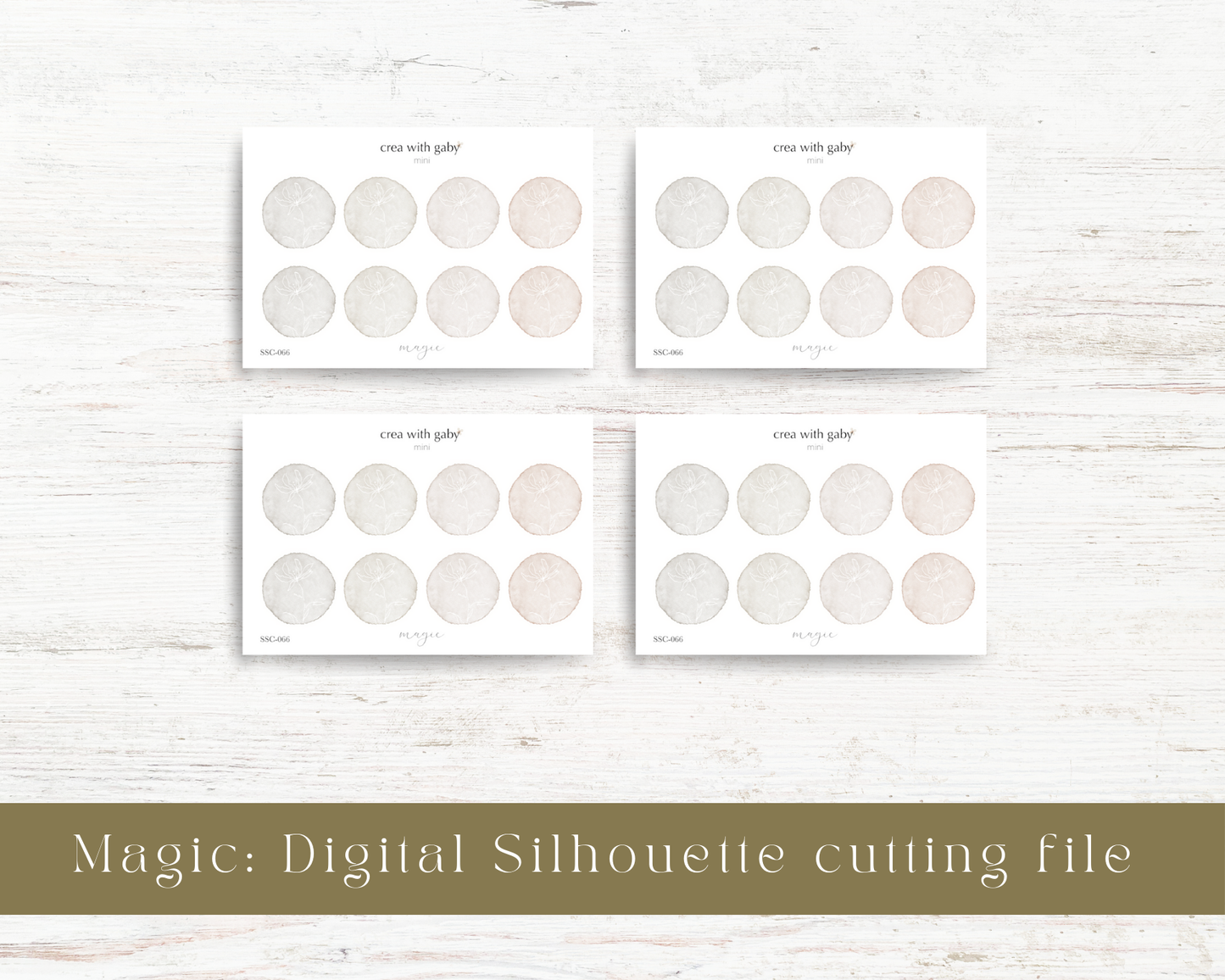 Silhouette cutting file: Magic collection sticker sheet (066)
