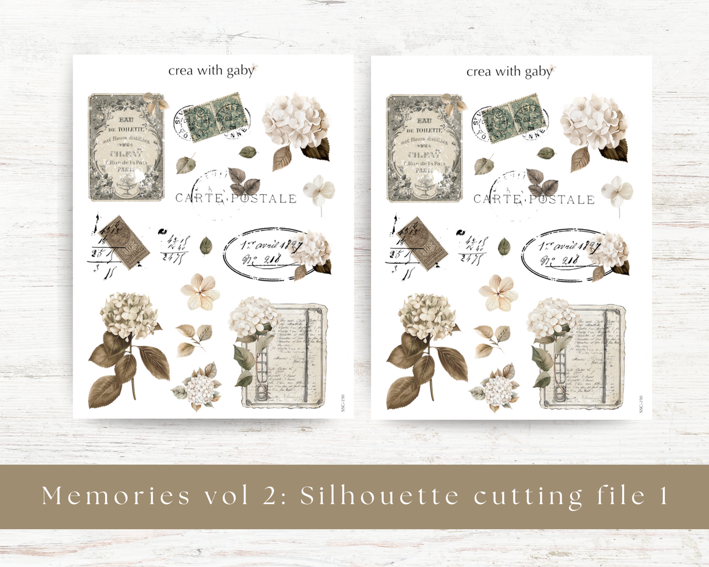 Silhouette cutting file: Memories vol 2 (190)