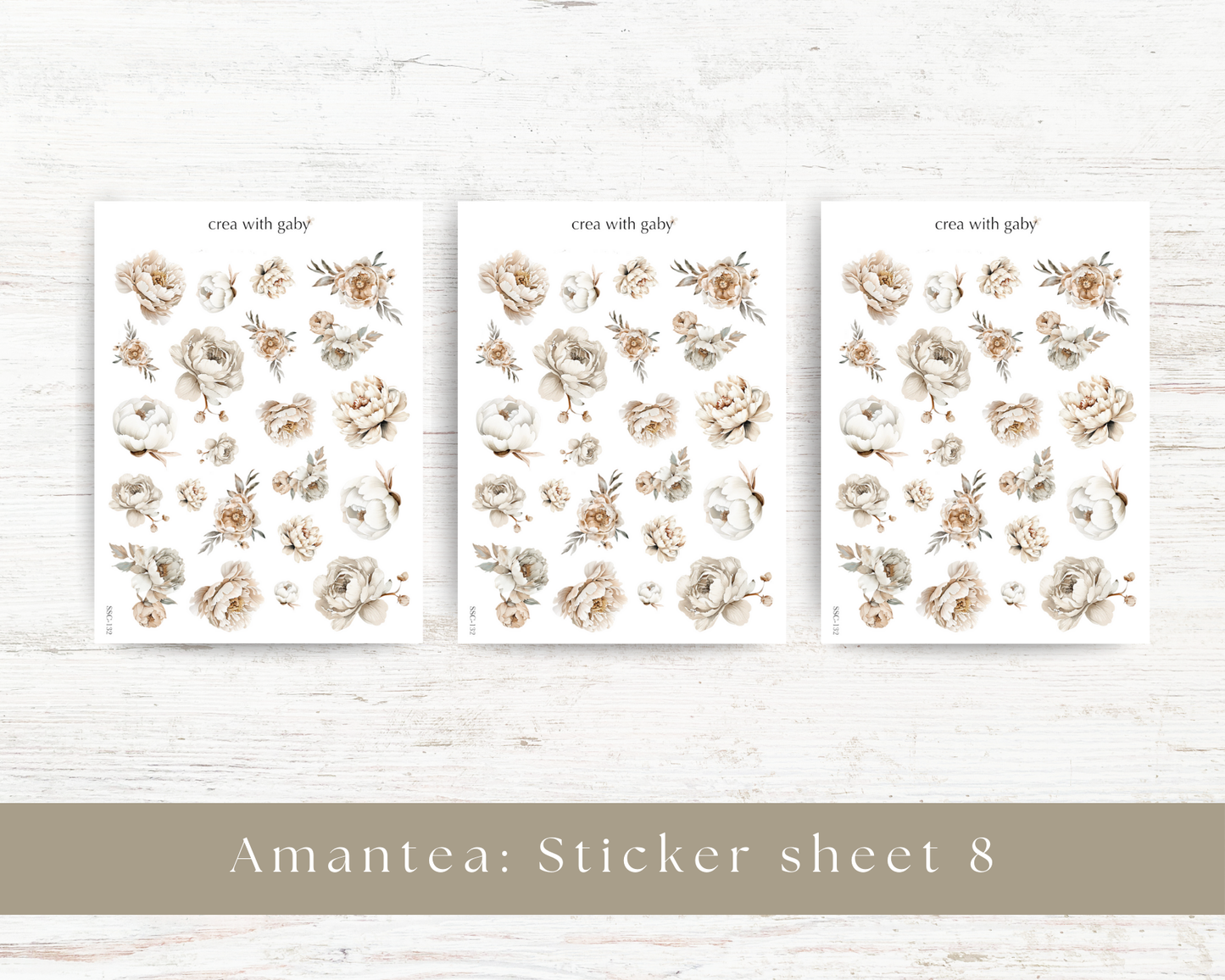 Mini floral stickers: Amantea collection (132)