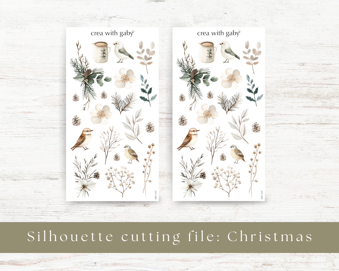 Silhouette cutting file: Christmas (259)