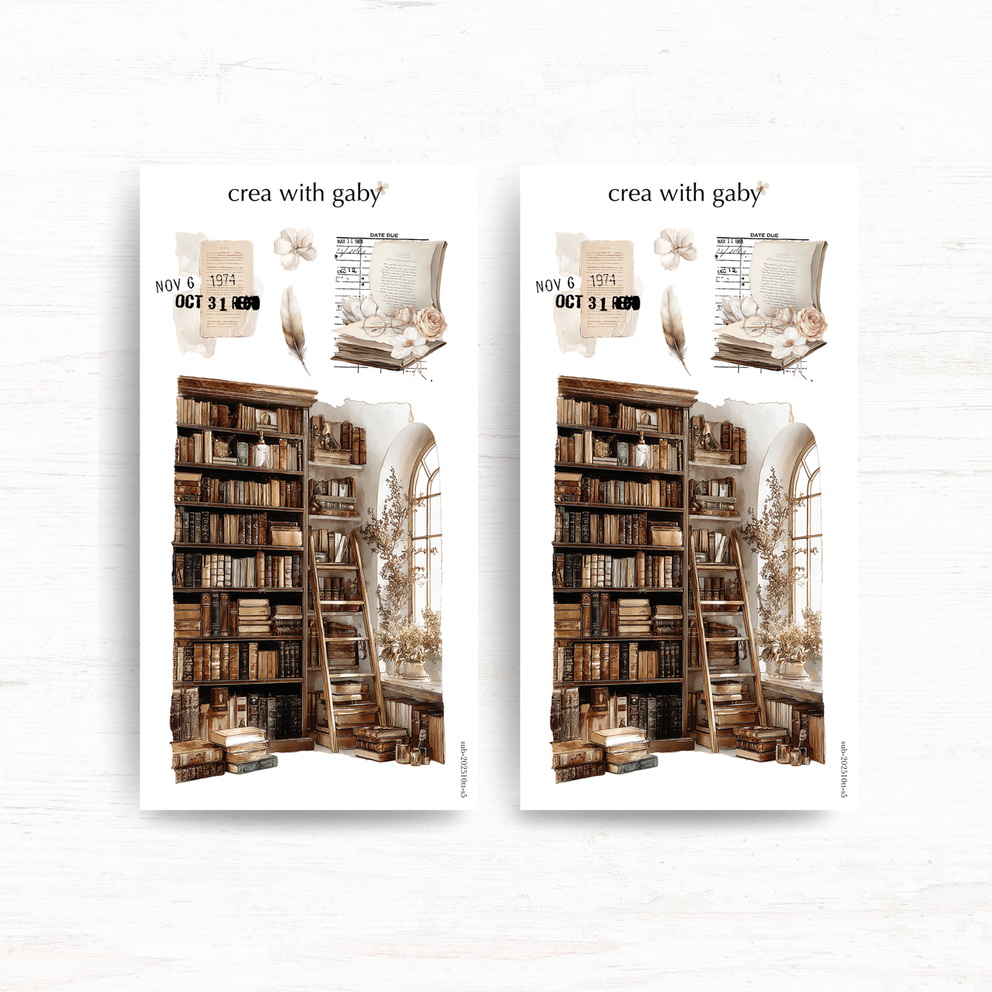 Deco stickers: The Cosy Chapter (October 2025 sub kit)