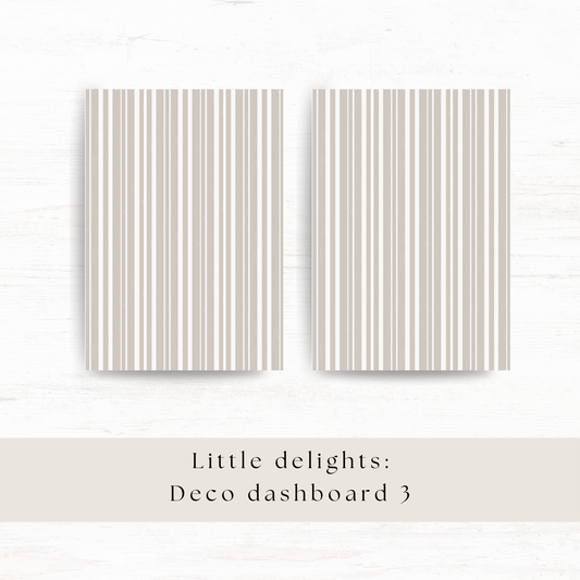 Deco dashboard & background paper: Little delights