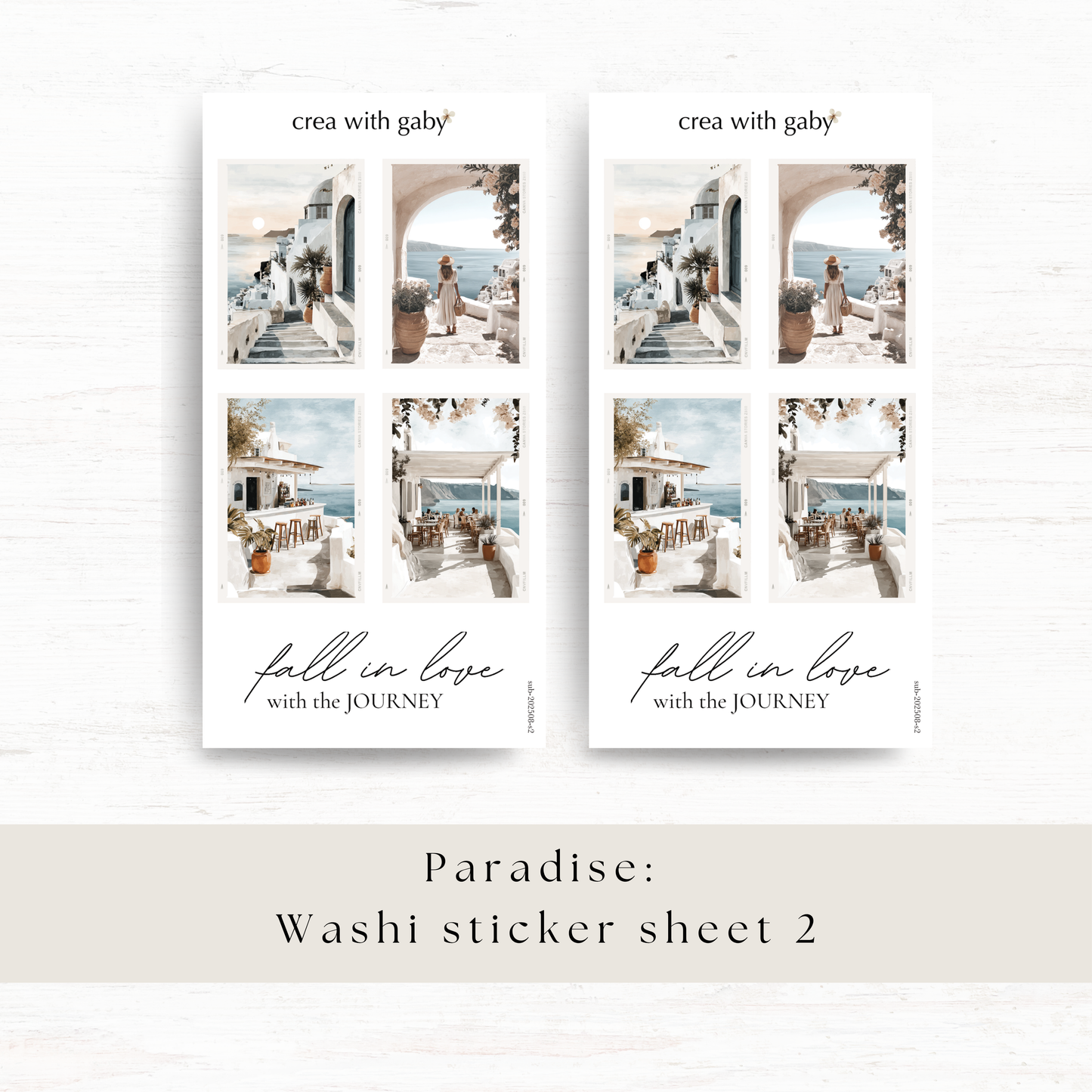 Deco stickers: Paradise (August 2025 sub kit)