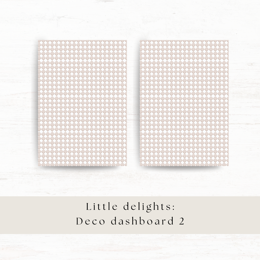 Chequered deco dashboard & background paper: Little delights