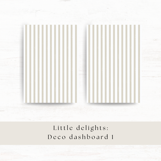Deco dashboard & background paper: Little delights