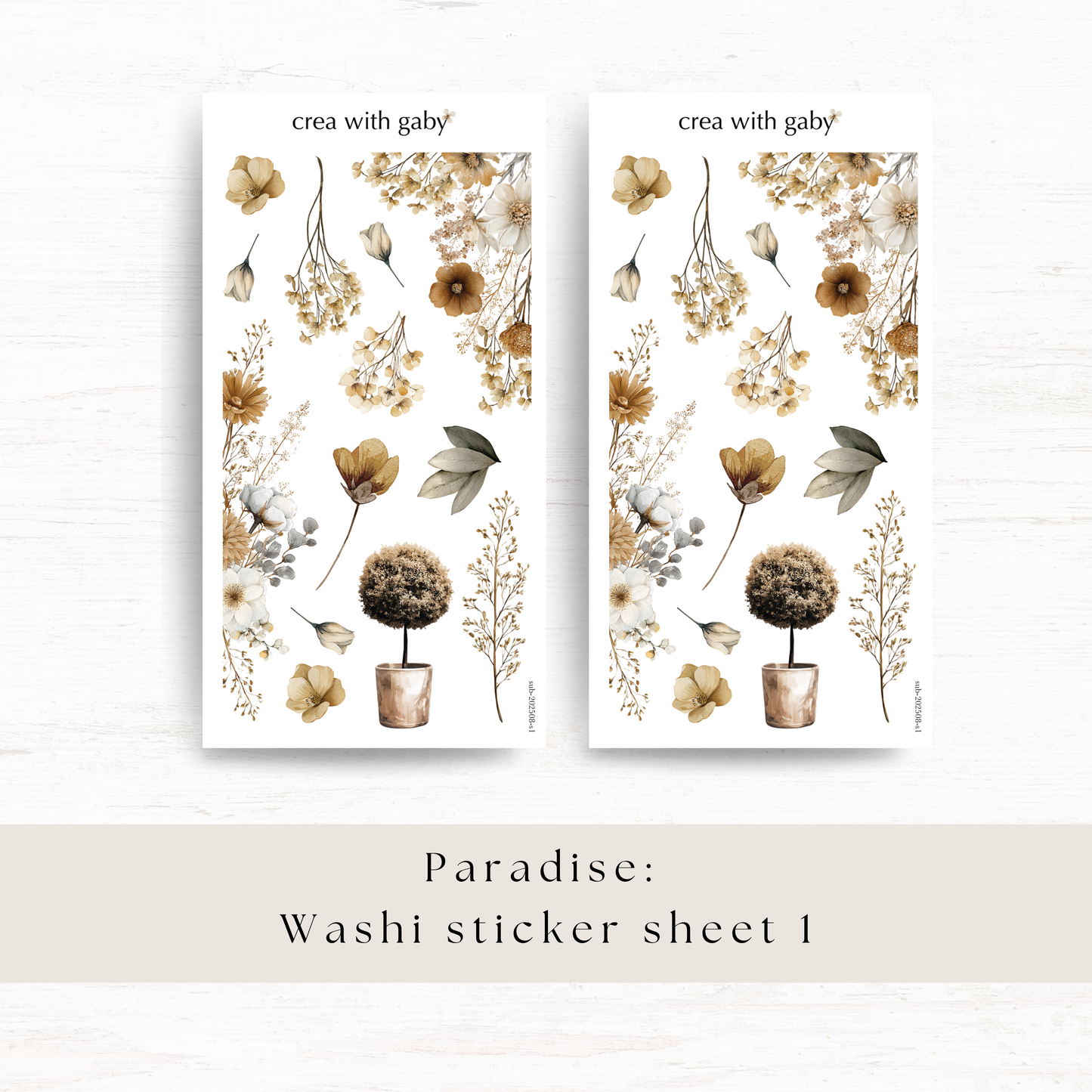 Deco stickers: Paradise (August 2025 sub kit)