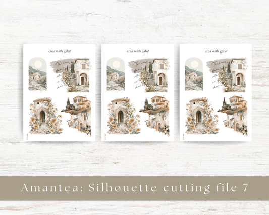 Silhouette cutting file: Amantea collection sticker sheet (131)