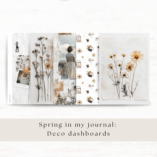 A5 deco dashboard bundle: Spring in my journal (Save 10%)