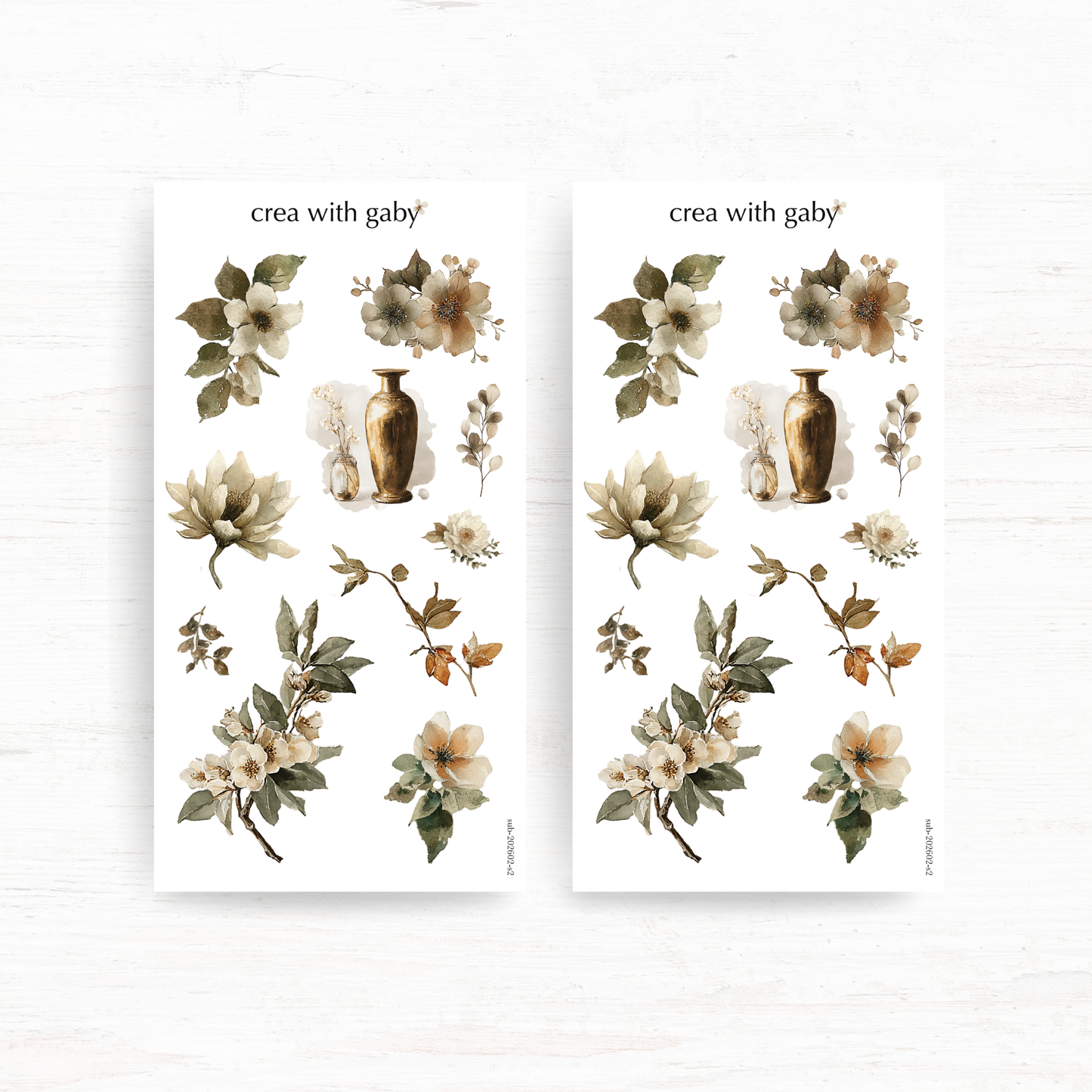 Deco stickers: Nostalgia (February 2026 sub kit)