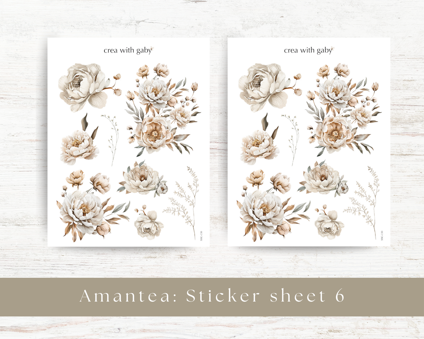 Floral stickers: Amantea collection (130)