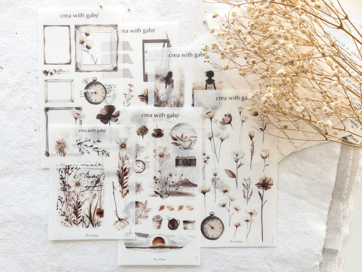 Sticker sheets: Timeless collection