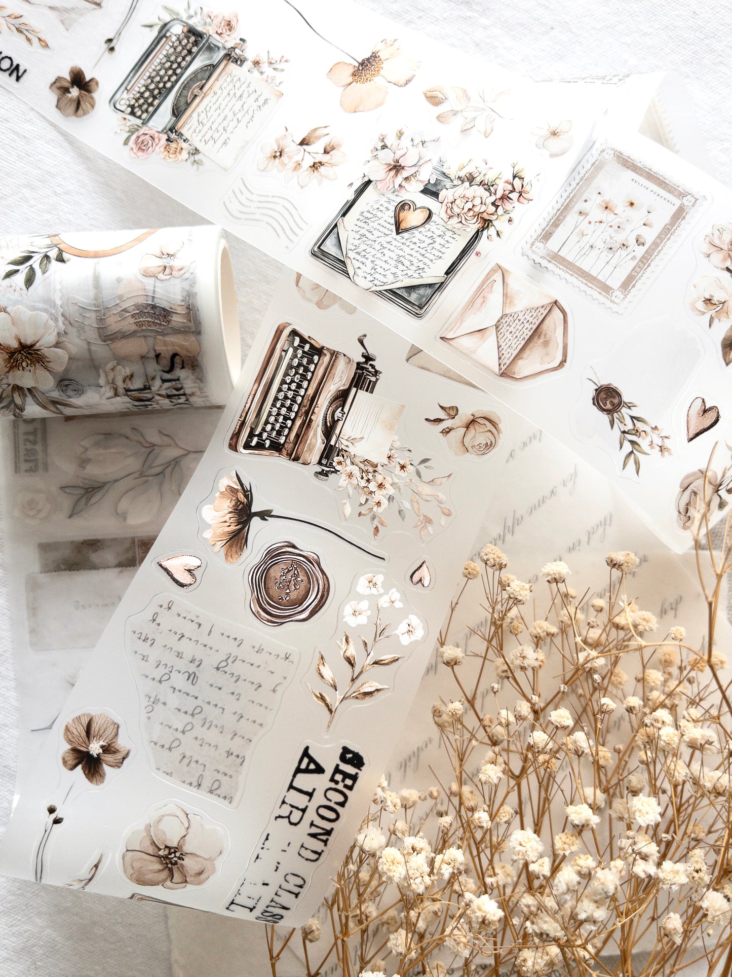 Pre-cut PET tape: Love letters collection