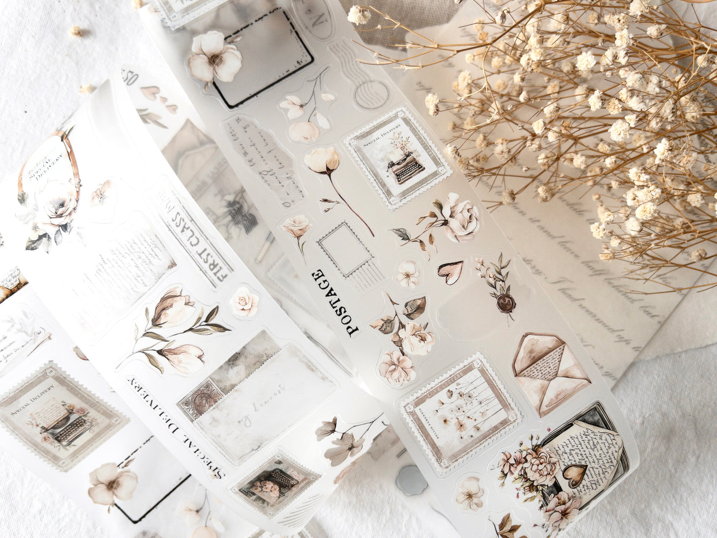 Pre-cut PET tape: Love letters collection