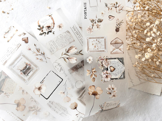 Pre-cut PET tape: Love letters collection