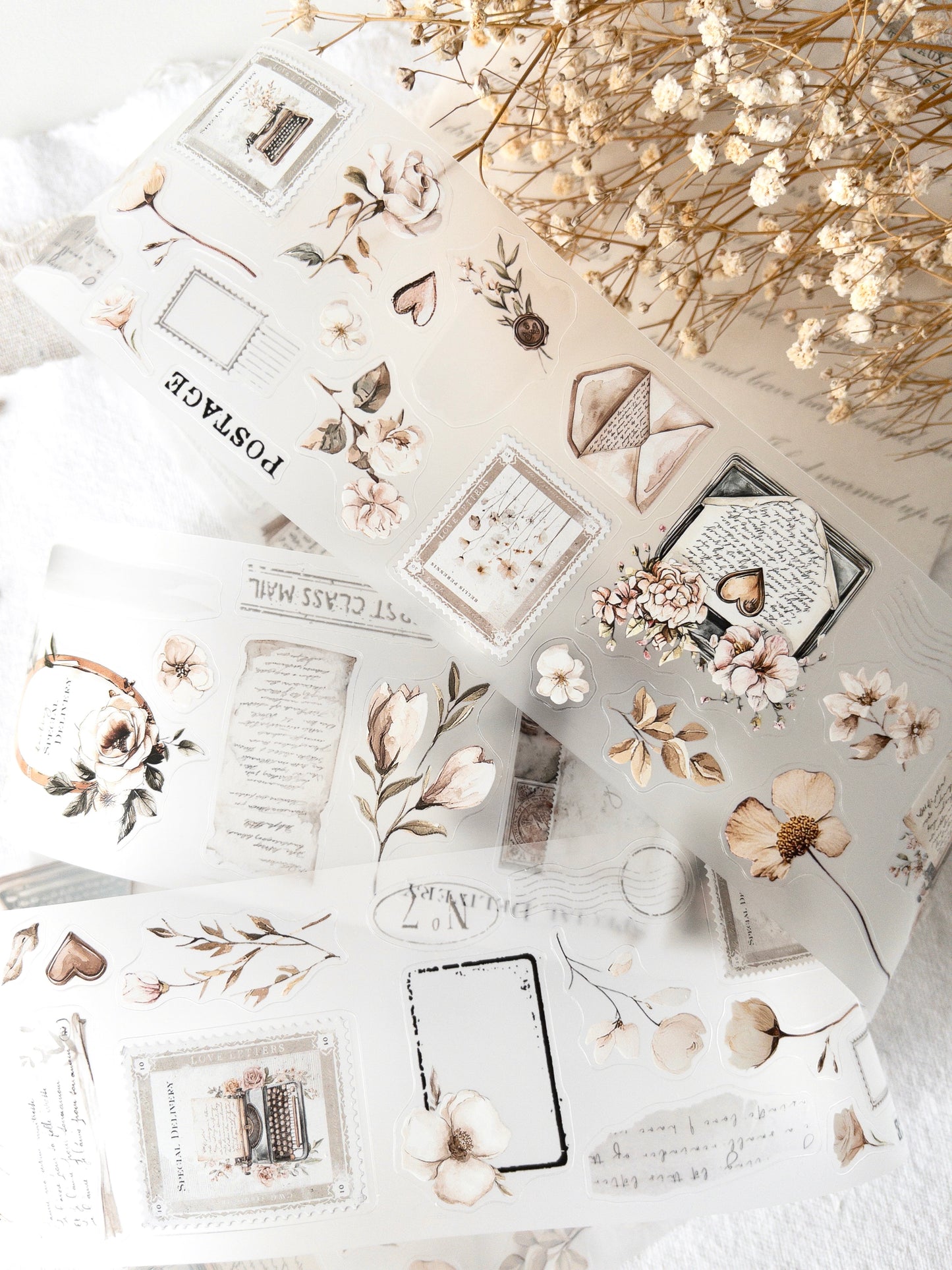 Pre-cut PET tape: Love letters collection