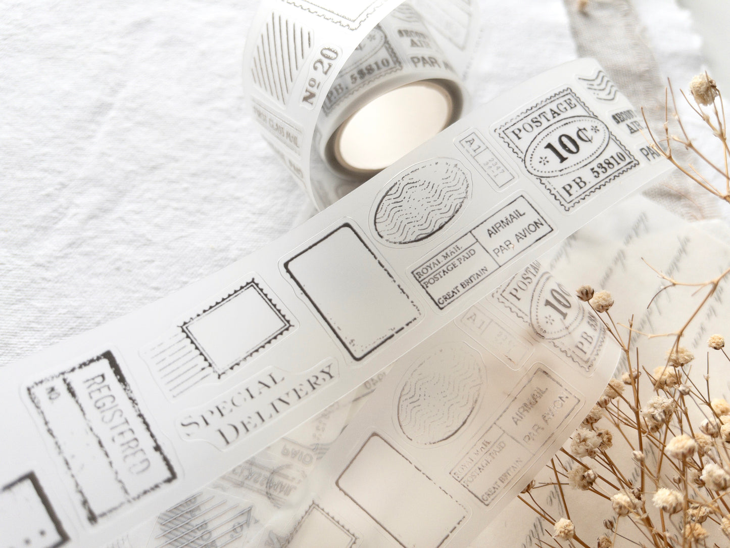 Pre-cut PET tape: Posted (Love letters collection)