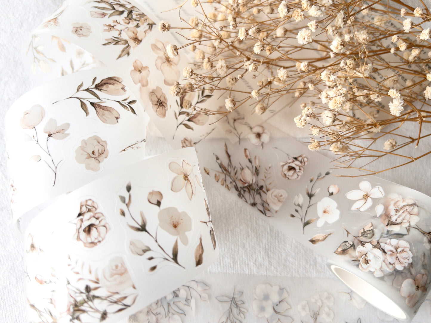 Pre-cut PET tape: Blossoming (Love letters collection)