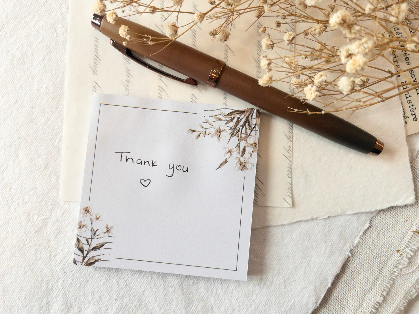 Square sticky notes: Love letters collection