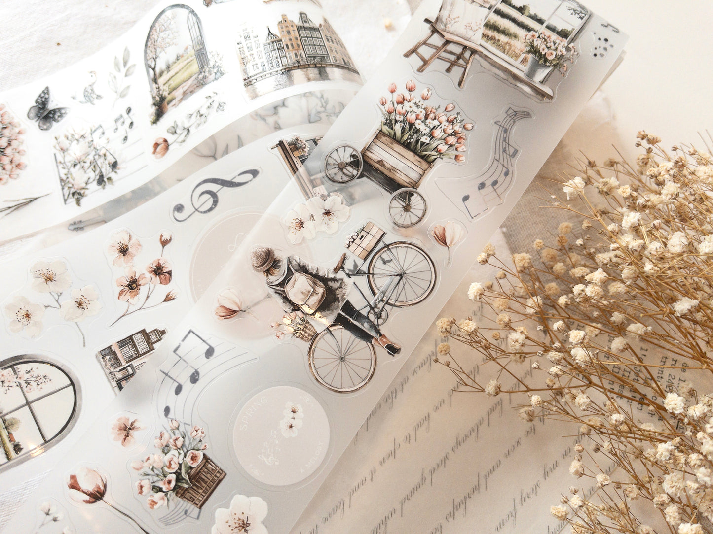 Pre-cut PET tape: Springtime melody