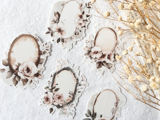 Frame deco sticker: Love letters collection (Set of 5)