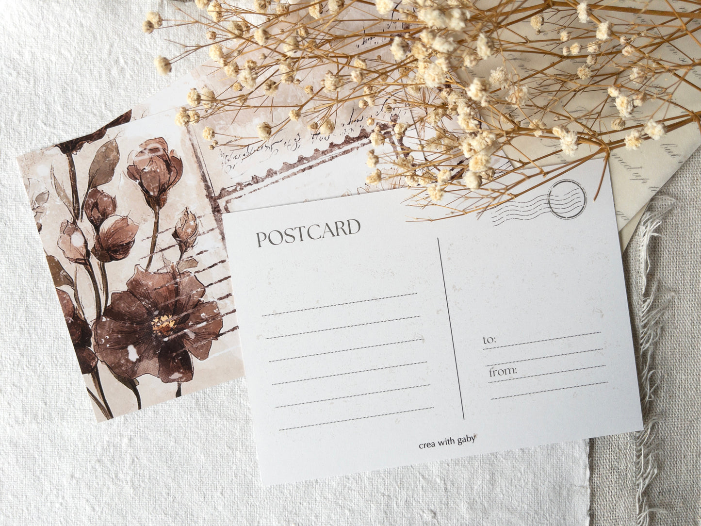 Faux postcards: Love letters collection