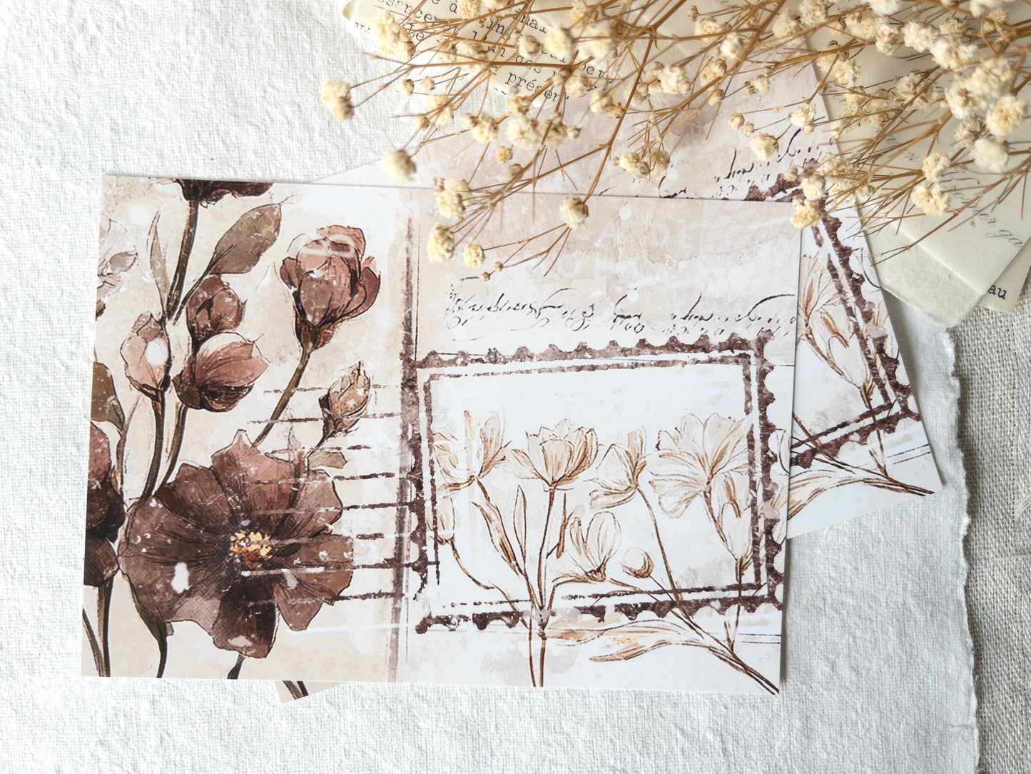 Faux postcards: Love letters collection