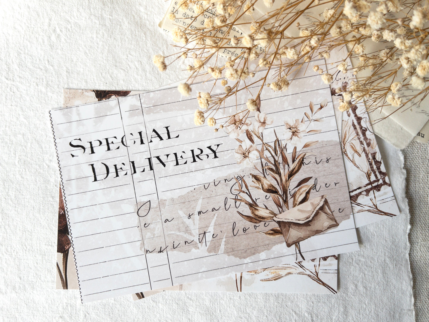 Faux postcards: Love letters collection