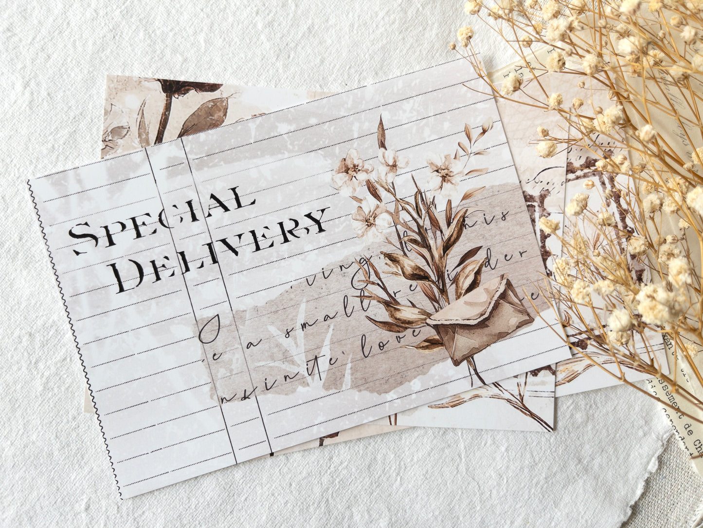 Faux postcards: Love letters collection