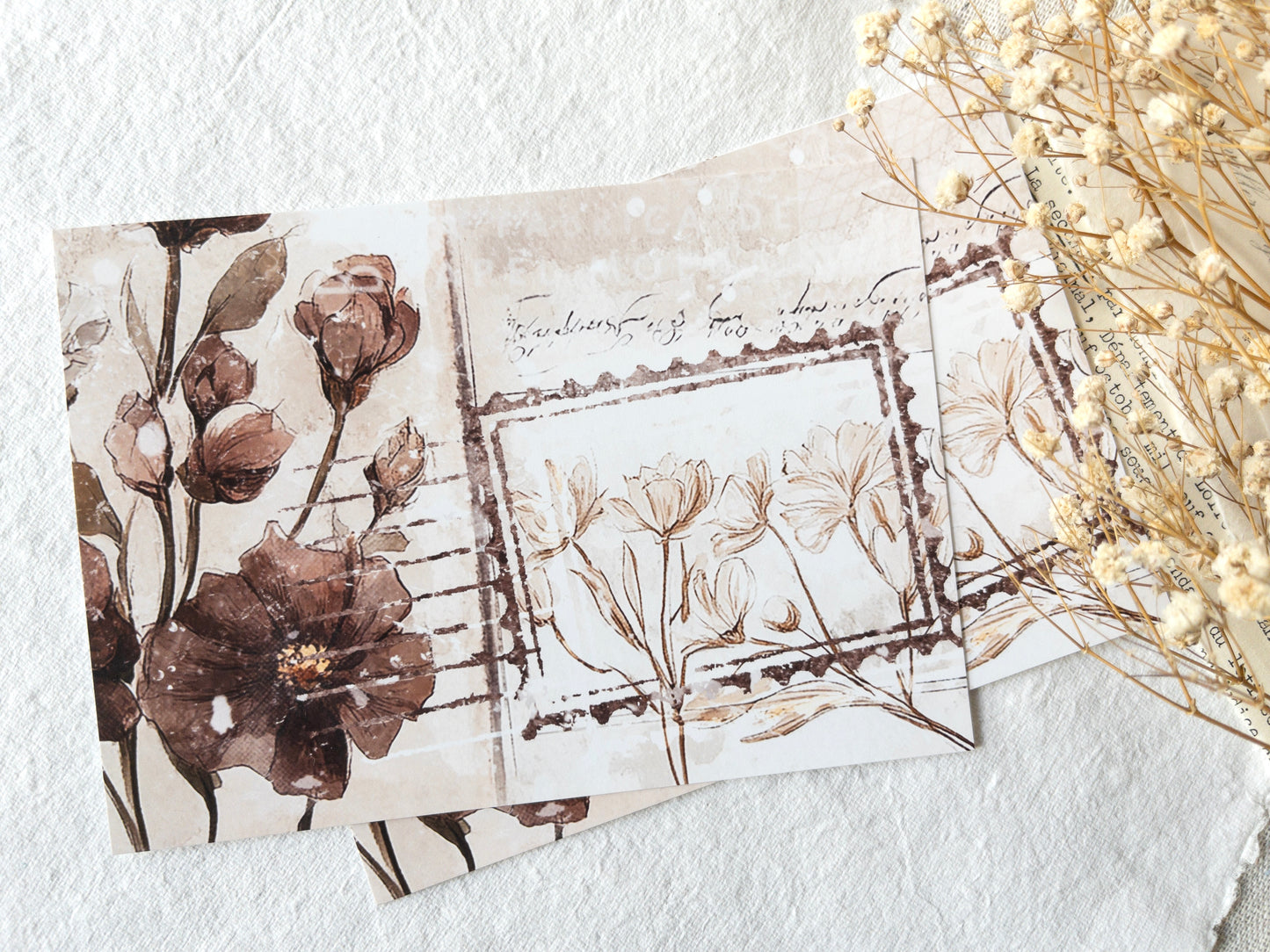 Faux postcards: Love letters collection