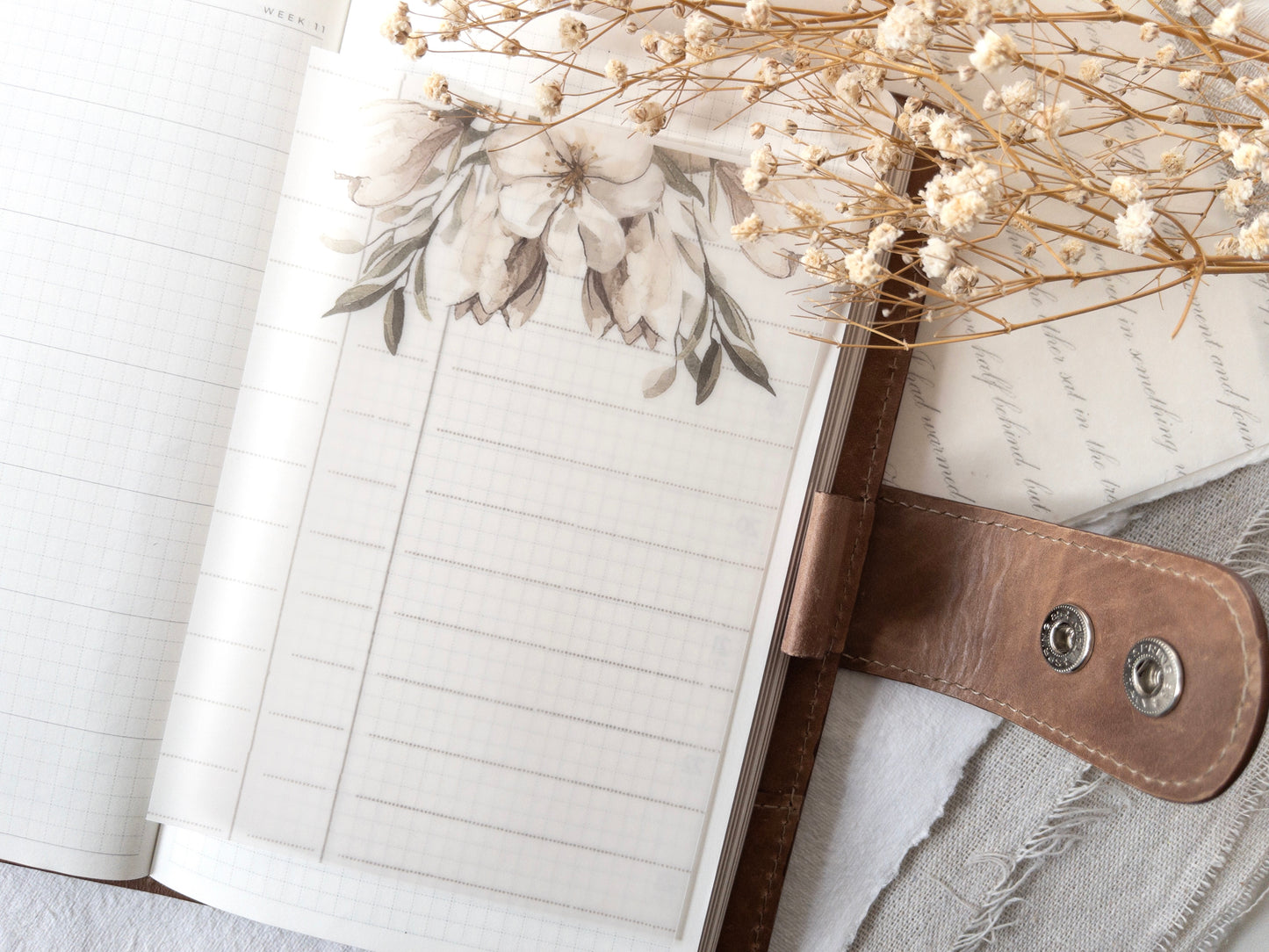 Vellum & sticker dashboards: Love letters collection