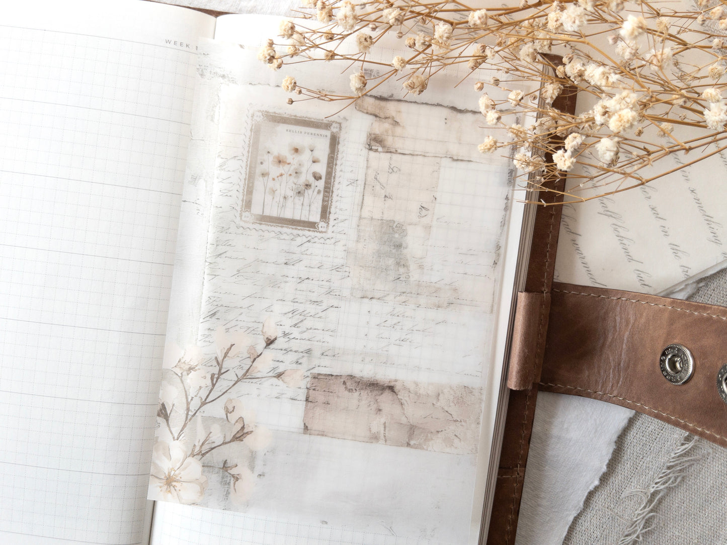 Vellum & sticker dashboards: Love letters collection