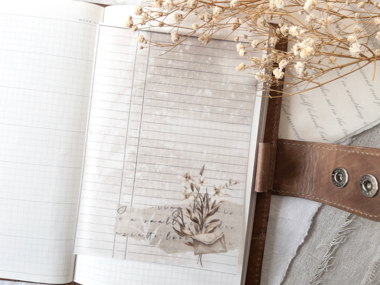 Vellum & sticker dashboards: Love letters collection