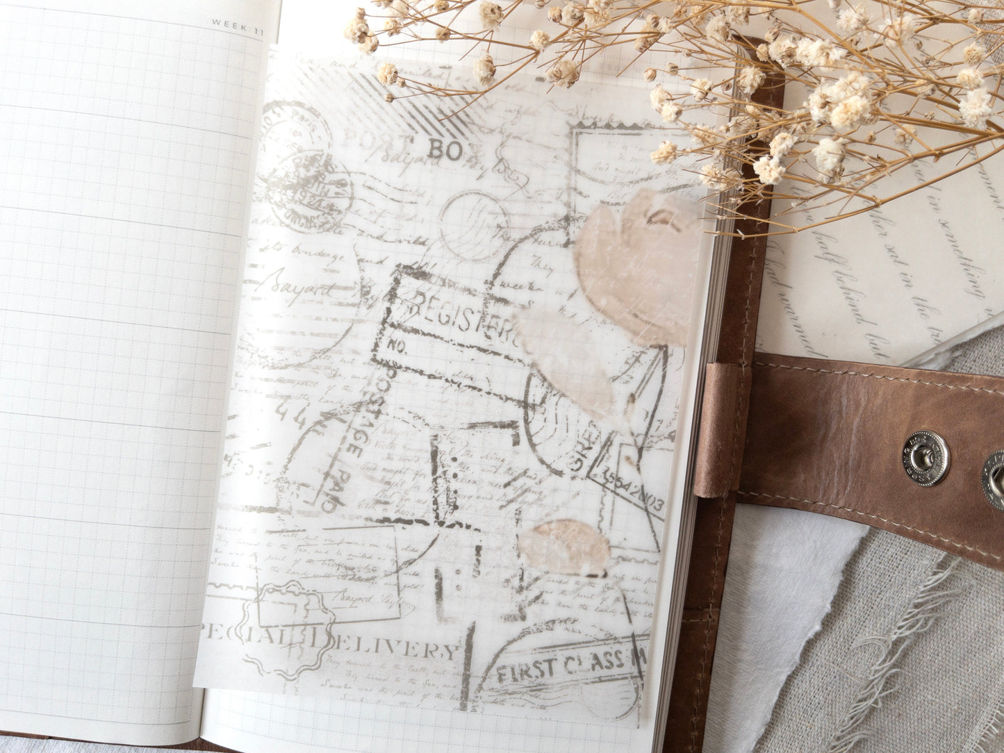 Vellum & sticker dashboards: Love letters collection