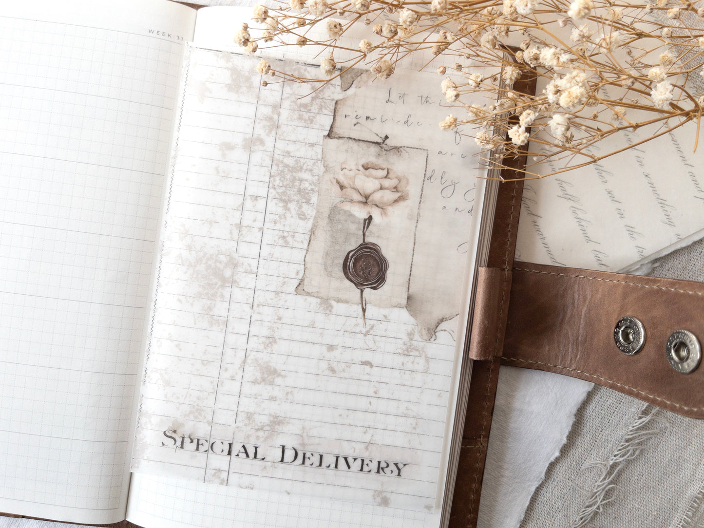 Vellum & sticker dashboards: Love letters collection