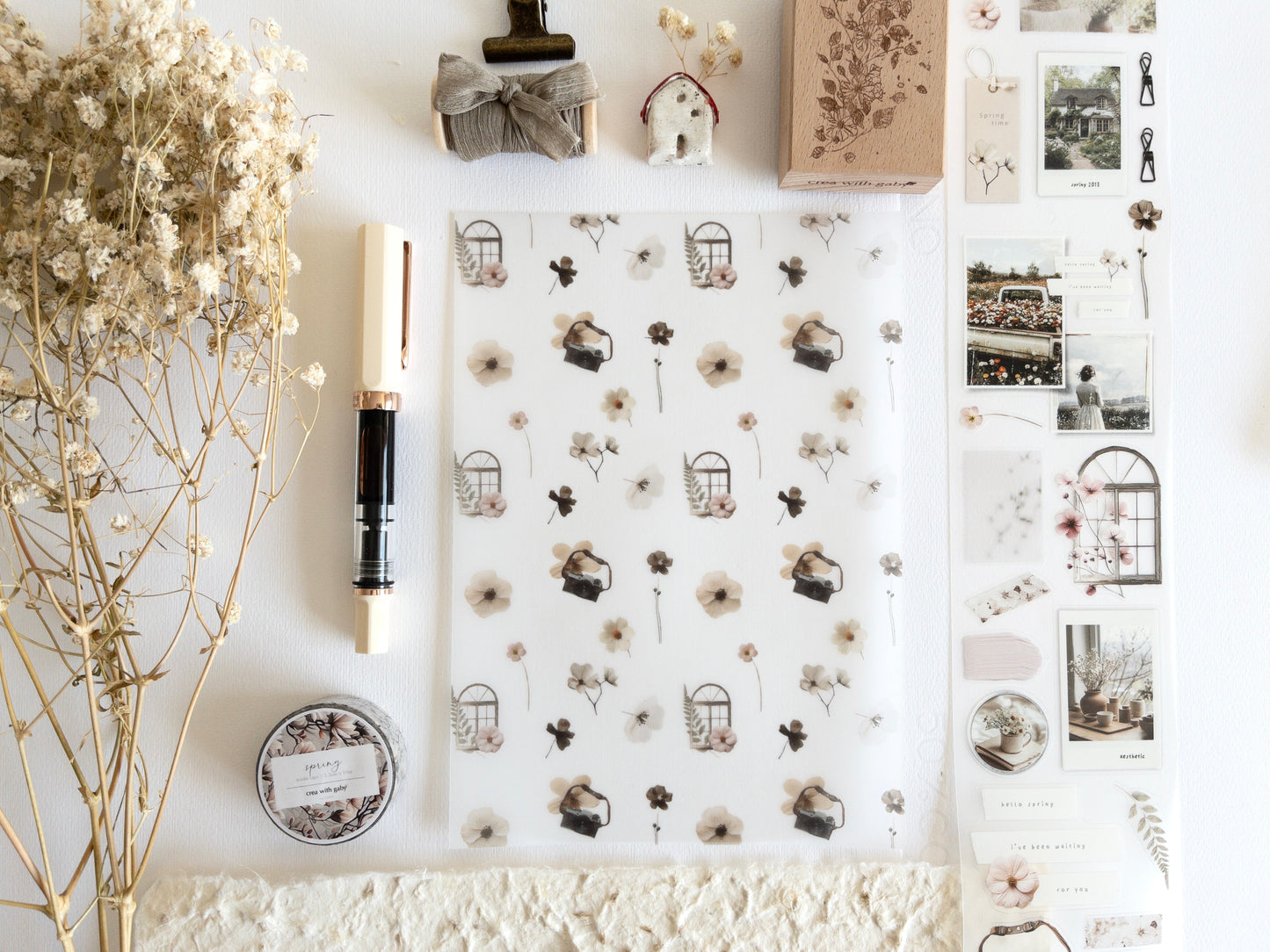 A5 deco dashboard bundle: Spring in my journal (Save 10%)