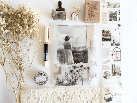 A5 deco dashboard: Spring in my journal