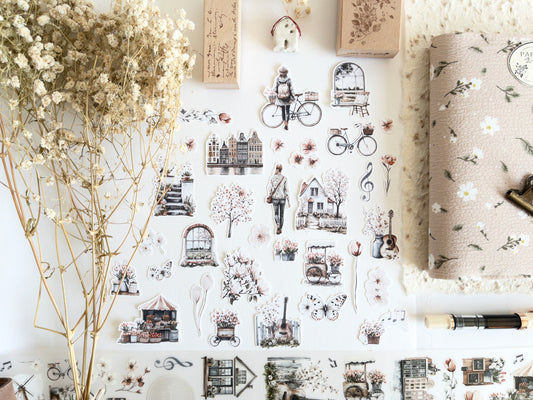 Deco sticker flakes: Springtime melody