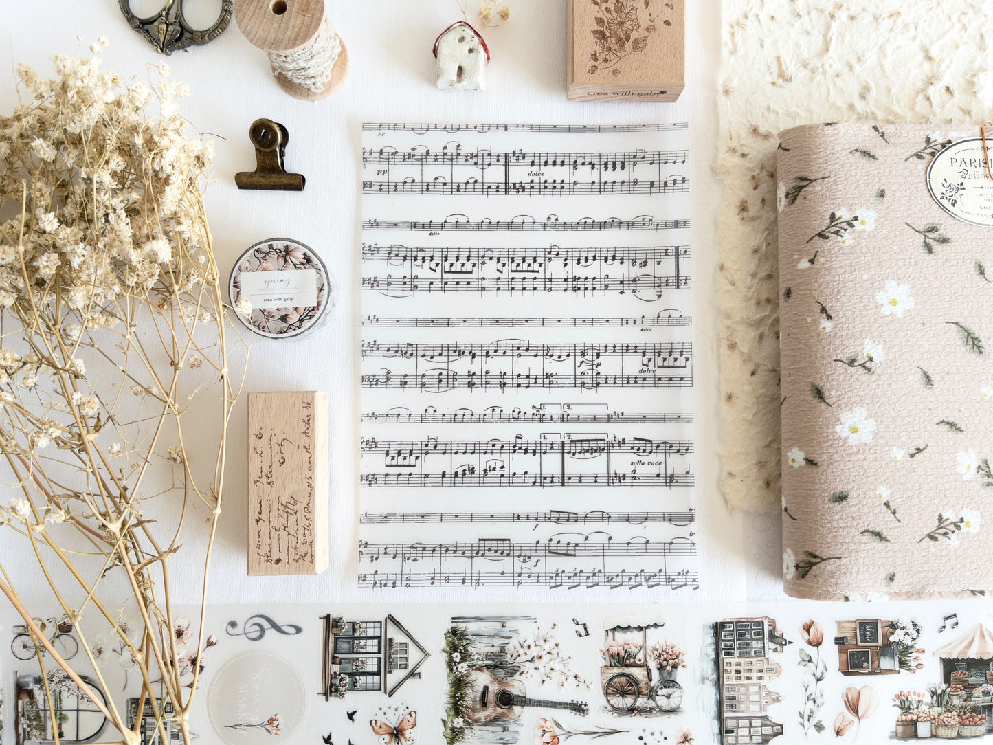 A5 deco dashboard: Springtime melody
