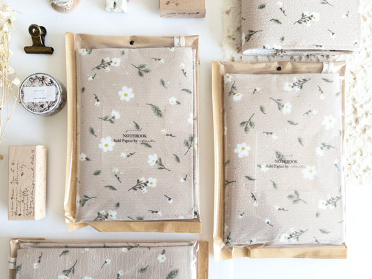 A6 handmade journal cover with handmade journal (spring release)