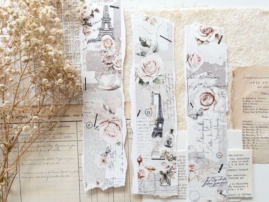 Washi tape with backing paper: French romance I
