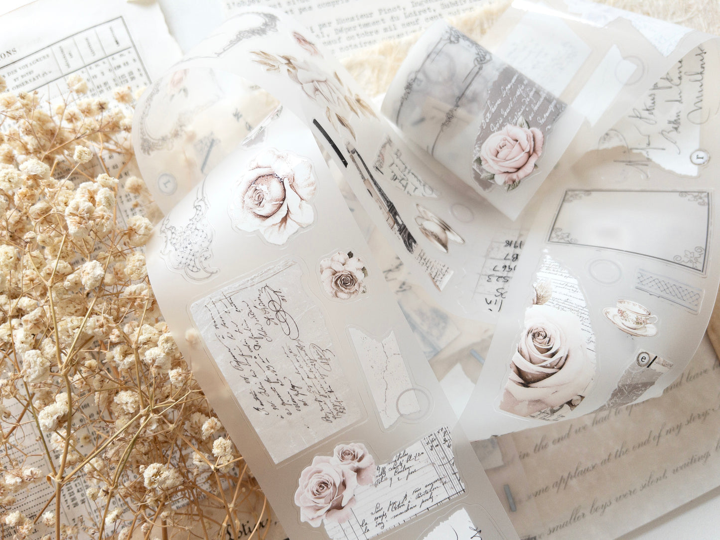 Pre-cut PET tape set: French romance (Save 10%)