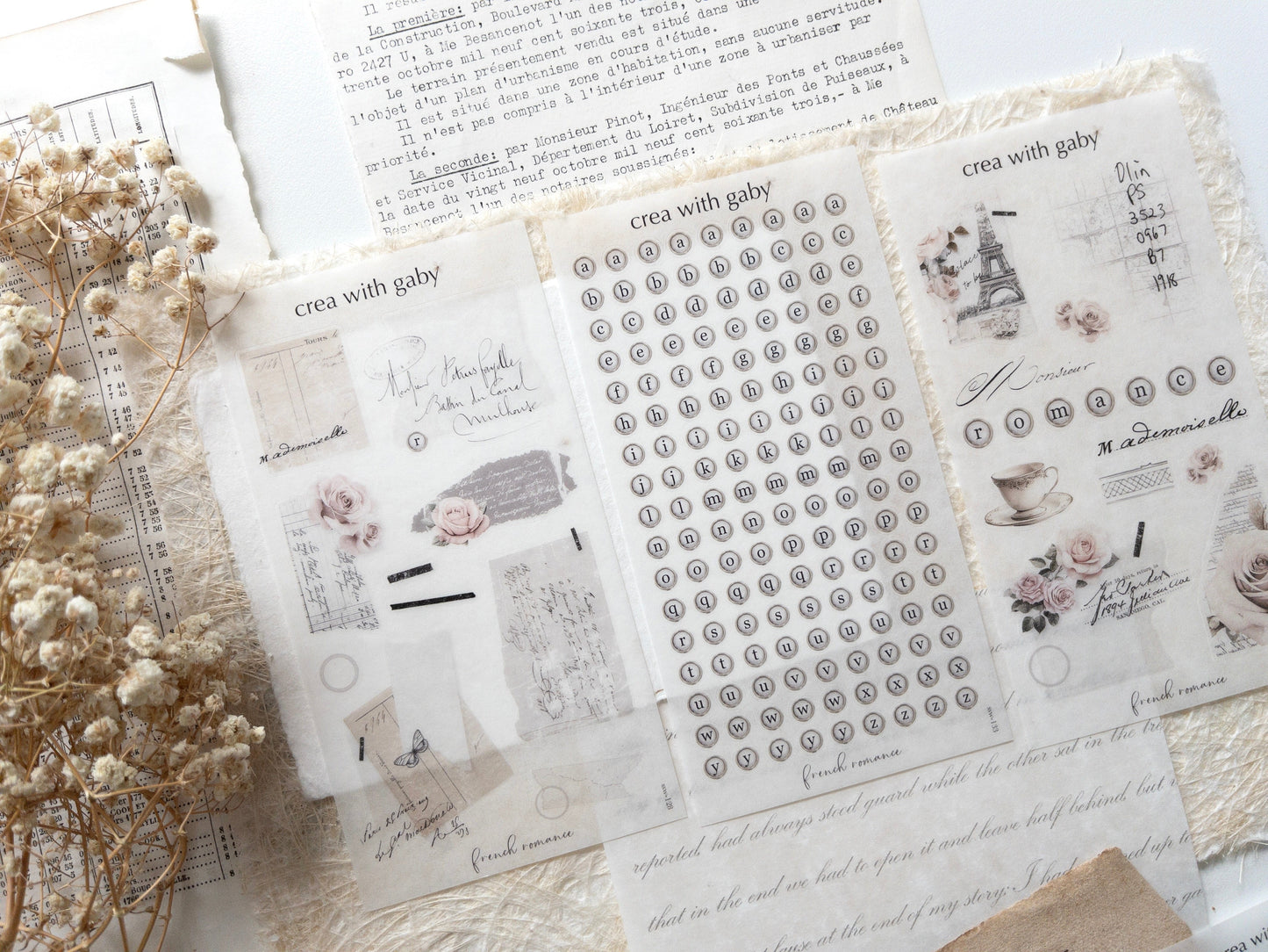 French romance sticker bundle (Save 20%)